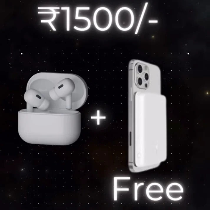 Air Pro 2nd Generation ANC (Type - C) | Free 5000mah Magsafe Powerbank | 100% Warranty Covered